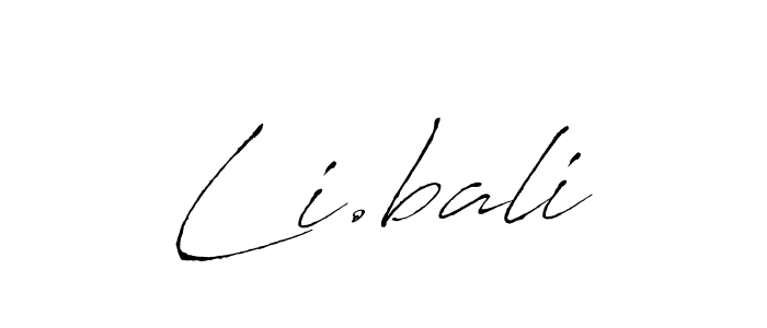 How to make Li.bali signature? Antro_Vectra is a professional autograph style. Create handwritten signature for Li.bali name. Li.bali signature style 6 images and pictures png