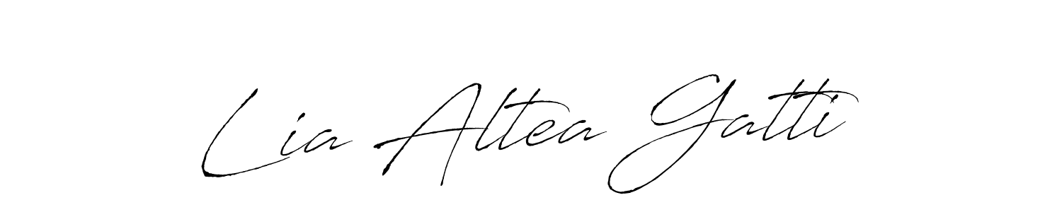 Create a beautiful signature design for name Lia Altea Gatti. With this signature (Antro_Vectra) fonts, you can make a handwritten signature for free. Lia Altea Gatti signature style 6 images and pictures png