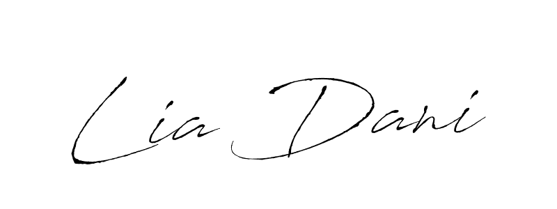 You should practise on your own different ways (Antro_Vectra) to write your name (Lia Dani) in signature. don't let someone else do it for you. Lia Dani signature style 6 images and pictures png