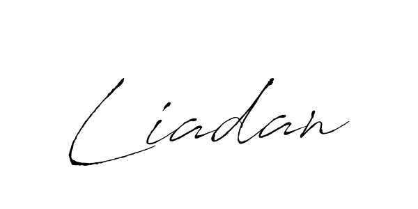 Use a signature maker to create a handwritten signature online. With this signature software, you can design (Antro_Vectra) your own signature for name Liadan. Liadan signature style 6 images and pictures png