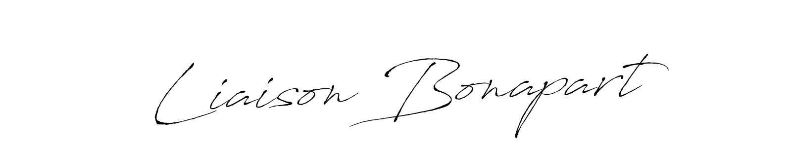 Make a beautiful signature design for name Liaison Bonapart. With this signature (Antro_Vectra) style, you can create a handwritten signature for free. Liaison Bonapart signature style 6 images and pictures png