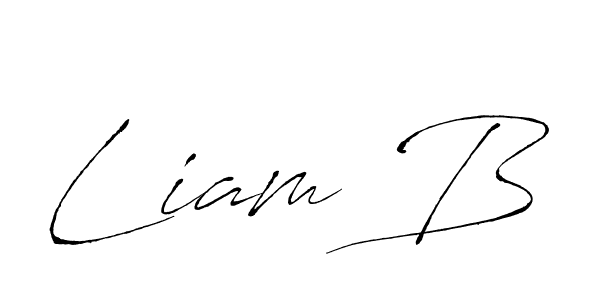How to make Liam B signature? Antro_Vectra is a professional autograph style. Create handwritten signature for Liam B name. Liam B signature style 6 images and pictures png
