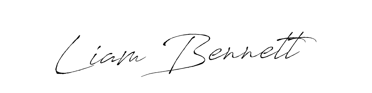 How to make Liam Bennett signature? Antro_Vectra is a professional autograph style. Create handwritten signature for Liam Bennett name. Liam Bennett signature style 6 images and pictures png