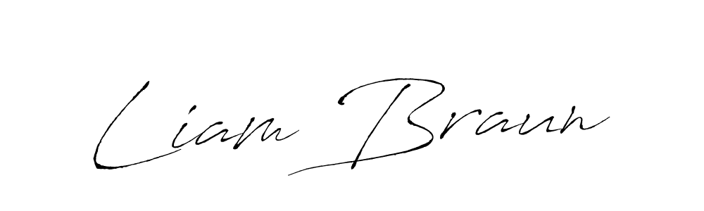 Make a beautiful signature design for name Liam Braun. With this signature (Antro_Vectra) style, you can create a handwritten signature for free. Liam Braun signature style 6 images and pictures png