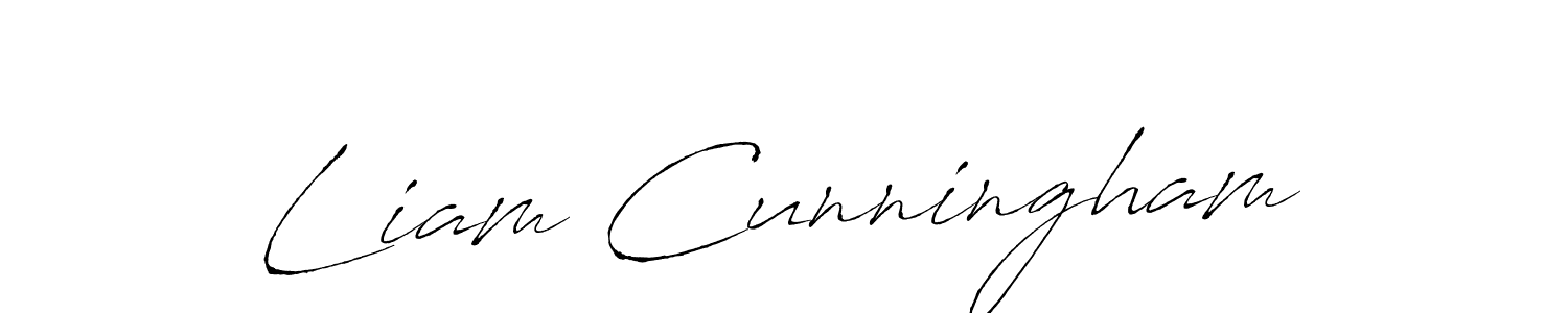 Make a beautiful signature design for name Liam Cunningham. With this signature (Antro_Vectra) style, you can create a handwritten signature for free. Liam Cunningham signature style 6 images and pictures png