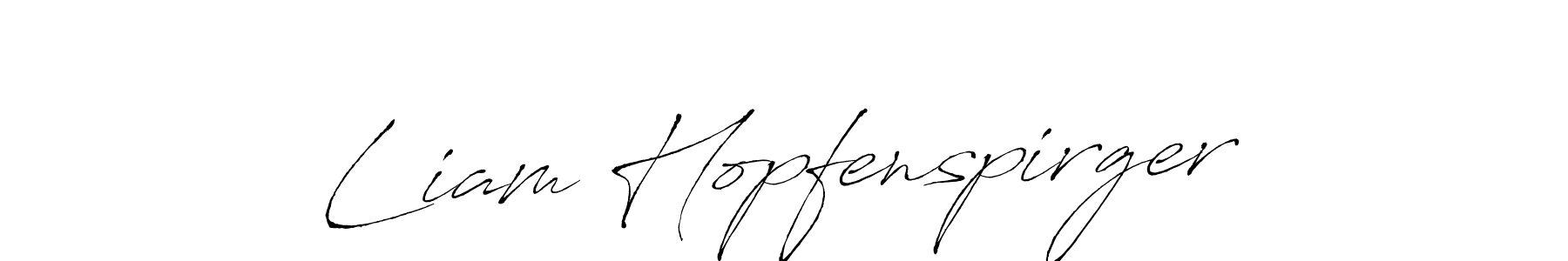 Design your own signature with our free online signature maker. With this signature software, you can create a handwritten (Antro_Vectra) signature for name Liam Hopfenspirger. Liam Hopfenspirger signature style 6 images and pictures png