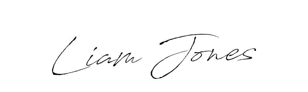 Create a beautiful signature design for name Liam Jones. With this signature (Antro_Vectra) fonts, you can make a handwritten signature for free. Liam Jones signature style 6 images and pictures png