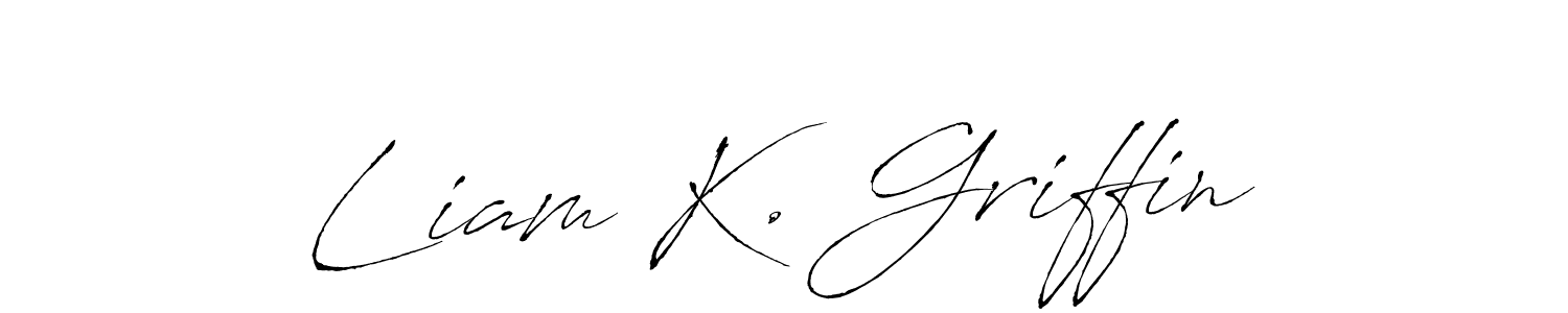 Use a signature maker to create a handwritten signature online. With this signature software, you can design (Antro_Vectra) your own signature for name Liam K. Griffin. Liam K. Griffin signature style 6 images and pictures png