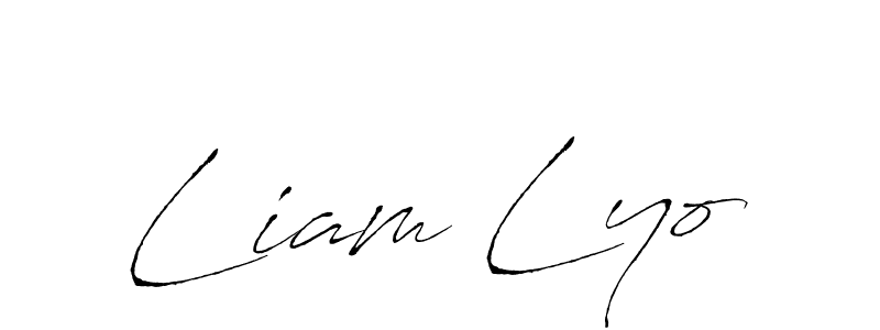 Create a beautiful signature design for name Liam Lyo. With this signature (Antro_Vectra) fonts, you can make a handwritten signature for free. Liam Lyo signature style 6 images and pictures png