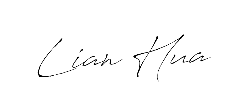 Similarly Antro_Vectra is the best handwritten signature design. Signature creator online .You can use it as an online autograph creator for name Lian Hua. Lian Hua signature style 6 images and pictures png