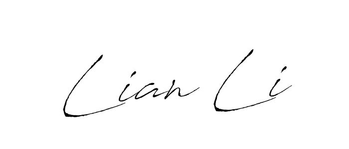 How to make Lian Li name signature. Use Antro_Vectra style for creating short signs online. This is the latest handwritten sign. Lian Li signature style 6 images and pictures png