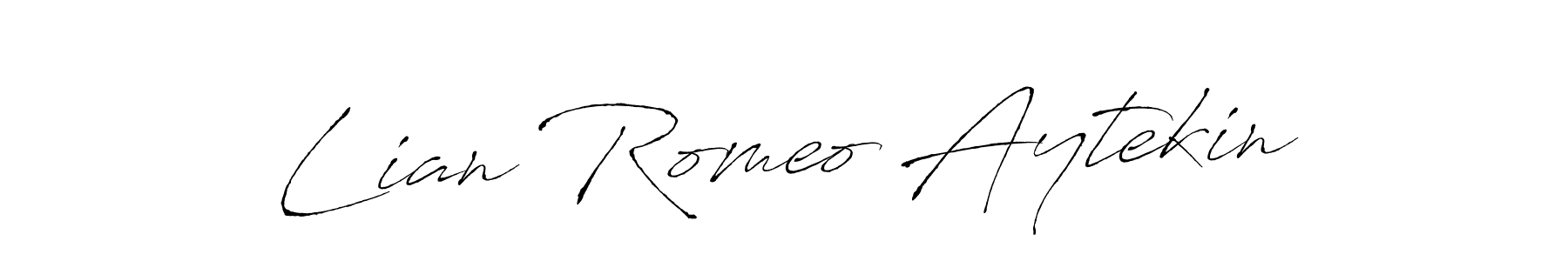 if you are searching for the best signature style for your name Lian Romeo Aytekin. so please give up your signature search. here we have designed multiple signature styles  using Antro_Vectra. Lian Romeo Aytekin signature style 6 images and pictures png