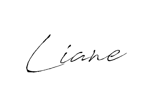 Liane stylish signature style. Best Handwritten Sign (Antro_Vectra) for my name. Handwritten Signature Collection Ideas for my name Liane. Liane signature style 6 images and pictures png