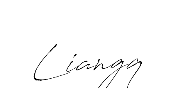 This is the best signature style for the Liangq name. Also you like these signature font (Antro_Vectra). Mix name signature. Liangq signature style 6 images and pictures png