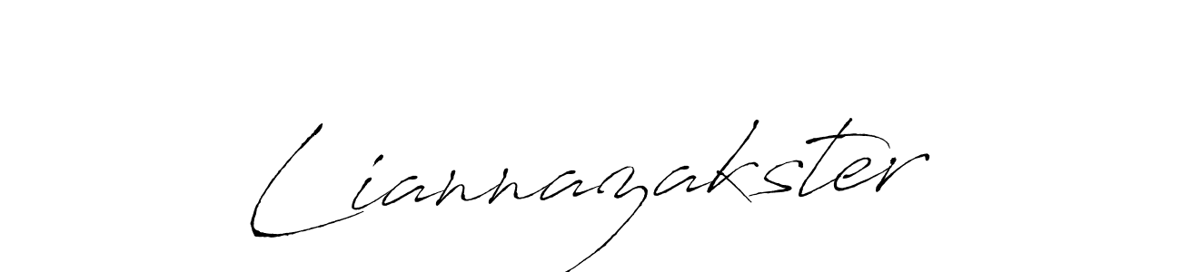 Also we have Liannazakster name is the best signature style. Create professional handwritten signature collection using Antro_Vectra autograph style. Liannazakster signature style 6 images and pictures png