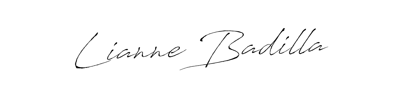 Also You can easily find your signature by using the search form. We will create Lianne Badilla name handwritten signature images for you free of cost using Antro_Vectra sign style. Lianne Badilla signature style 6 images and pictures png