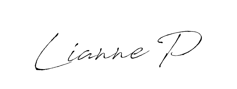 This is the best signature style for the Lianne P name. Also you like these signature font (Antro_Vectra). Mix name signature. Lianne P signature style 6 images and pictures png