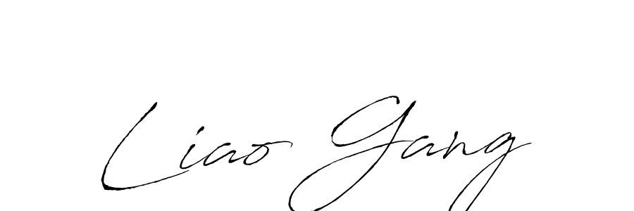 Make a beautiful signature design for name Liao Gang. Use this online signature maker to create a handwritten signature for free. Liao Gang signature style 6 images and pictures png