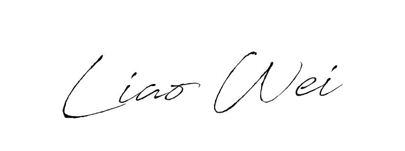 Antro_Vectra is a professional signature style that is perfect for those who want to add a touch of class to their signature. It is also a great choice for those who want to make their signature more unique. Get Liao Wei name to fancy signature for free. Liao Wei signature style 6 images and pictures png