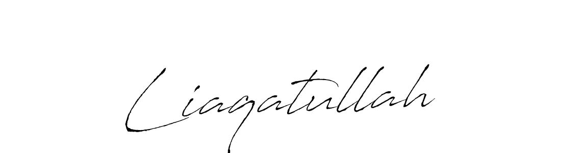 Make a beautiful signature design for name Liaqatullah. With this signature (Antro_Vectra) style, you can create a handwritten signature for free. Liaqatullah signature style 6 images and pictures png