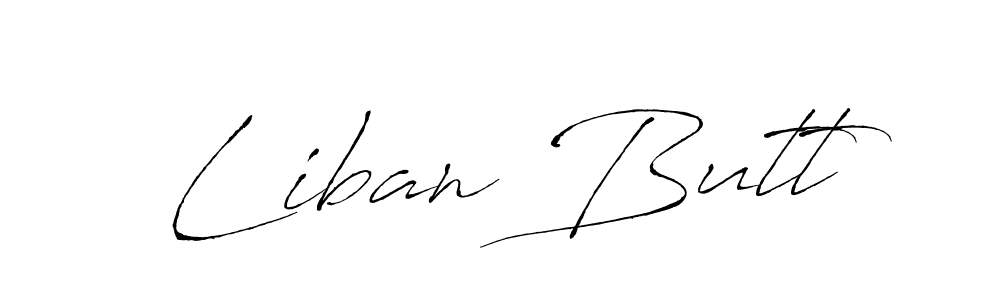 Also we have Liban Butt name is the best signature style. Create professional handwritten signature collection using Antro_Vectra autograph style. Liban Butt signature style 6 images and pictures png