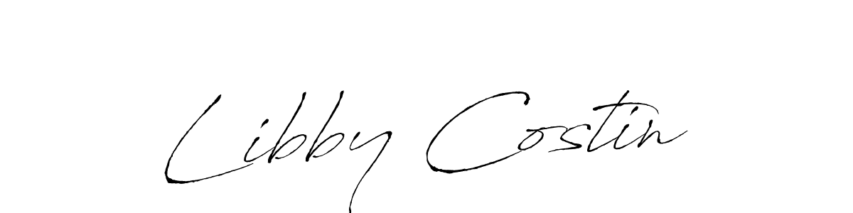 You should practise on your own different ways (Antro_Vectra) to write your name (Libby Costin) in signature. don't let someone else do it for you. Libby Costin signature style 6 images and pictures png