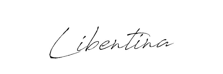 How to make Libentina name signature. Use Antro_Vectra style for creating short signs online. This is the latest handwritten sign. Libentina signature style 6 images and pictures png