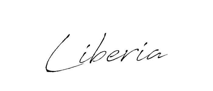 Make a beautiful signature design for name Liberia. With this signature (Antro_Vectra) style, you can create a handwritten signature for free. Liberia signature style 6 images and pictures png