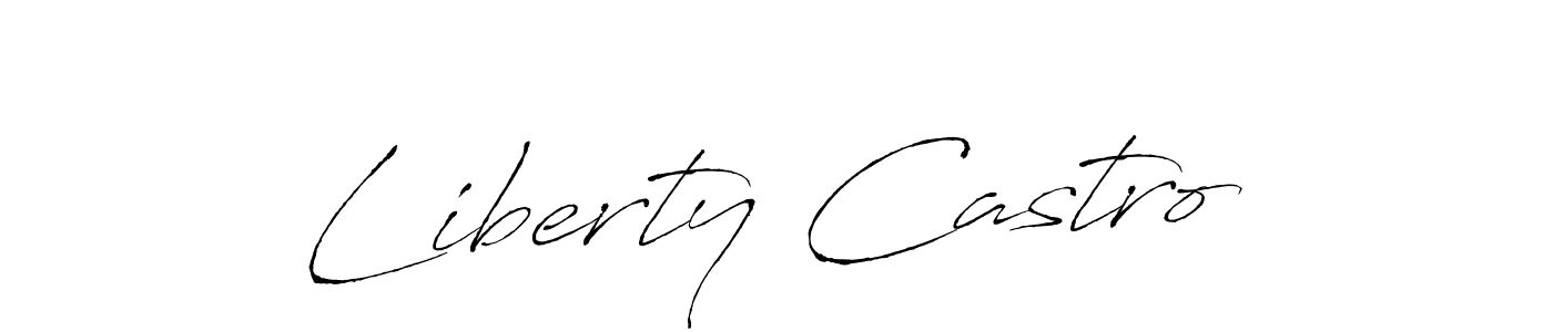 It looks lik you need a new signature style for name Liberty Castro. Design unique handwritten (Antro_Vectra) signature with our free signature maker in just a few clicks. Liberty Castro signature style 6 images and pictures png