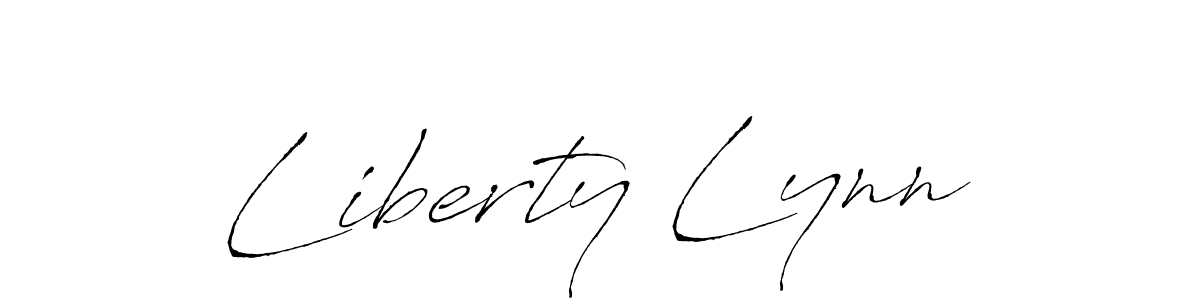 Liberty Lynn stylish signature style. Best Handwritten Sign (Antro_Vectra) for my name. Handwritten Signature Collection Ideas for my name Liberty Lynn. Liberty Lynn signature style 6 images and pictures png