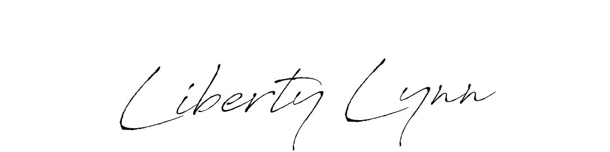 Liberty Lynn stylish signature style. Best Handwritten Sign (Antro_Vectra) for my name. Handwritten Signature Collection Ideas for my name Liberty Lynn. Liberty Lynn signature style 6 images and pictures png