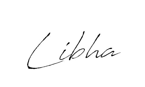 Design your own signature with our free online signature maker. With this signature software, you can create a handwritten (Antro_Vectra) signature for name Libha. Libha signature style 6 images and pictures png
