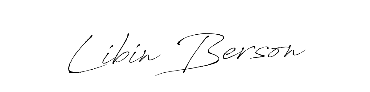 Best and Professional Signature Style for Libin Berson. Antro_Vectra Best Signature Style Collection. Libin Berson signature style 6 images and pictures png