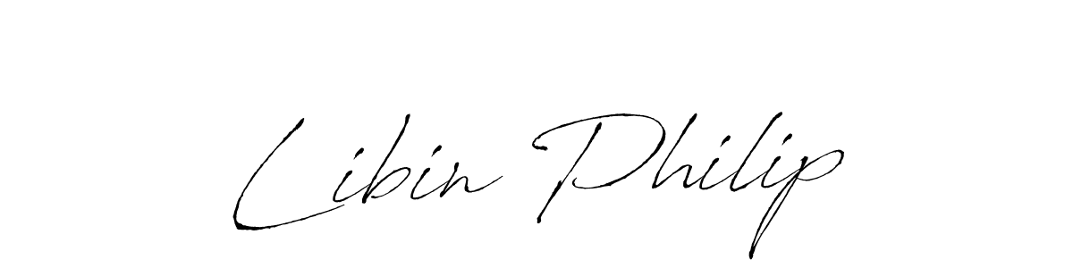 You should practise on your own different ways (Antro_Vectra) to write your name (Libin Philip) in signature. don't let someone else do it for you. Libin Philip signature style 6 images and pictures png