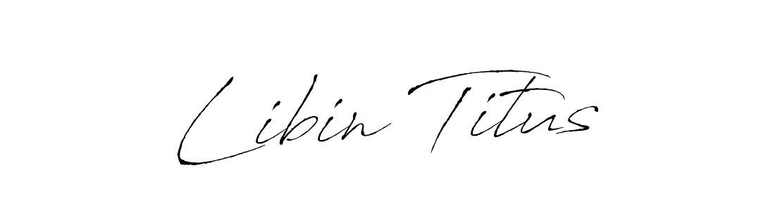 The best way (Antro_Vectra) to make a short signature is to pick only two or three words in your name. The name Libin Titus include a total of six letters. For converting this name. Libin Titus signature style 6 images and pictures png