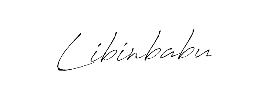 Make a beautiful signature design for name Libinbabu. With this signature (Antro_Vectra) style, you can create a handwritten signature for free. Libinbabu signature style 6 images and pictures png