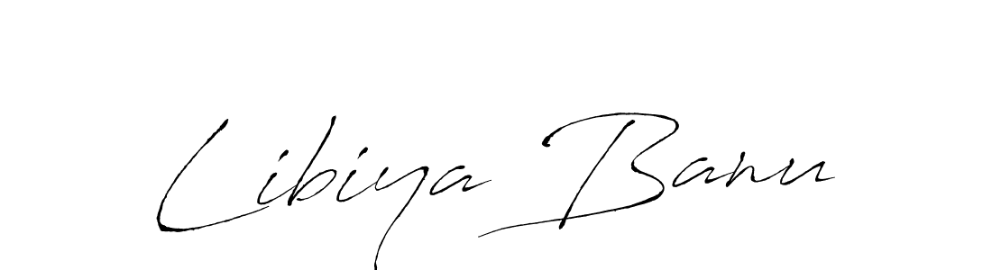 Design your own signature with our free online signature maker. With this signature software, you can create a handwritten (Antro_Vectra) signature for name Libiya Banu. Libiya Banu signature style 6 images and pictures png