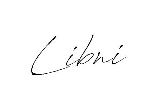 Design your own signature with our free online signature maker. With this signature software, you can create a handwritten (Antro_Vectra) signature for name Libni. Libni signature style 6 images and pictures png