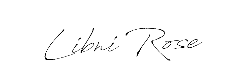 Libni Rose stylish signature style. Best Handwritten Sign (Antro_Vectra) for my name. Handwritten Signature Collection Ideas for my name Libni Rose. Libni Rose signature style 6 images and pictures png
