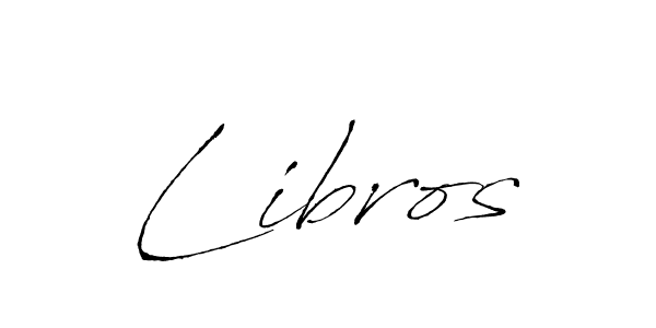 Use a signature maker to create a handwritten signature online. With this signature software, you can design (Antro_Vectra) your own signature for name Libros. Libros signature style 6 images and pictures png