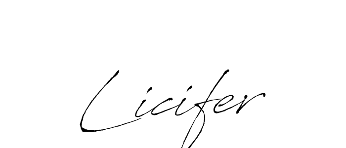 Design your own signature with our free online signature maker. With this signature software, you can create a handwritten (Antro_Vectra) signature for name Licifer. Licifer signature style 6 images and pictures png