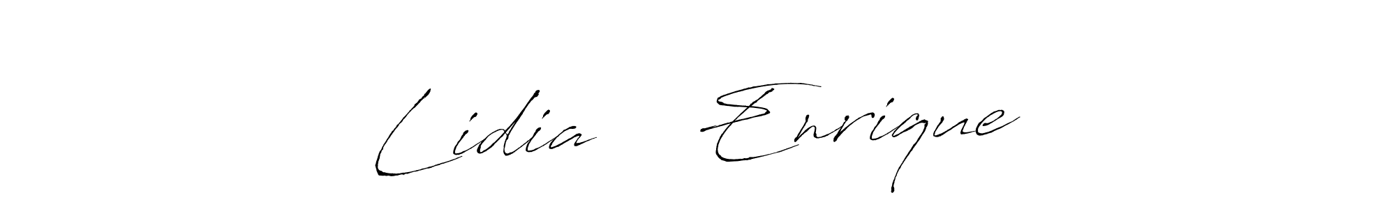 Use a signature maker to create a handwritten signature online. With this signature software, you can design (Antro_Vectra) your own signature for name Lidia ❤️ Enrique. Lidia ❤️ Enrique signature style 6 images and pictures png