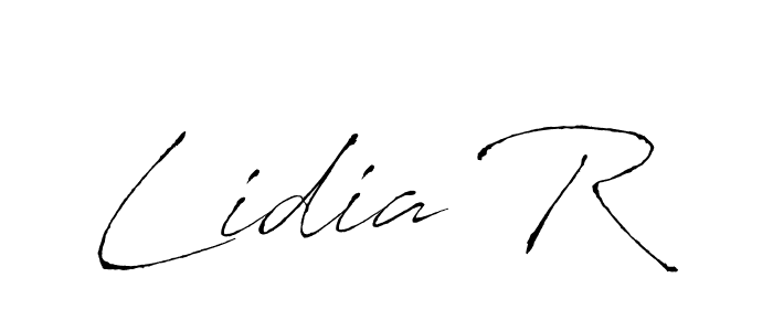 Create a beautiful signature design for name Lidia R. With this signature (Antro_Vectra) fonts, you can make a handwritten signature for free. Lidia R signature style 6 images and pictures png