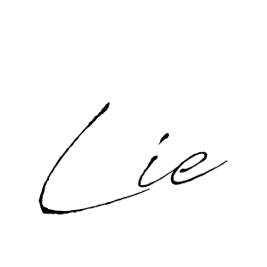 Make a beautiful signature design for name Lie. With this signature (Antro_Vectra) style, you can create a handwritten signature for free. Lie signature style 6 images and pictures png