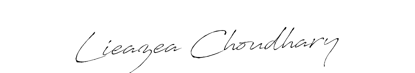 The best way (Antro_Vectra) to make a short signature is to pick only two or three words in your name. The name Lieazea Choudhary include a total of six letters. For converting this name. Lieazea Choudhary signature style 6 images and pictures png