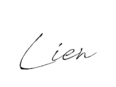 Create a beautiful signature design for name Lien. With this signature (Antro_Vectra) fonts, you can make a handwritten signature for free. Lien signature style 6 images and pictures png