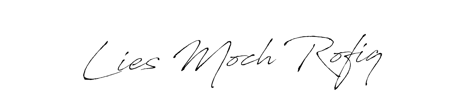 It looks lik you need a new signature style for name Lies Moch Rofiq. Design unique handwritten (Antro_Vectra) signature with our free signature maker in just a few clicks. Lies Moch Rofiq signature style 6 images and pictures png