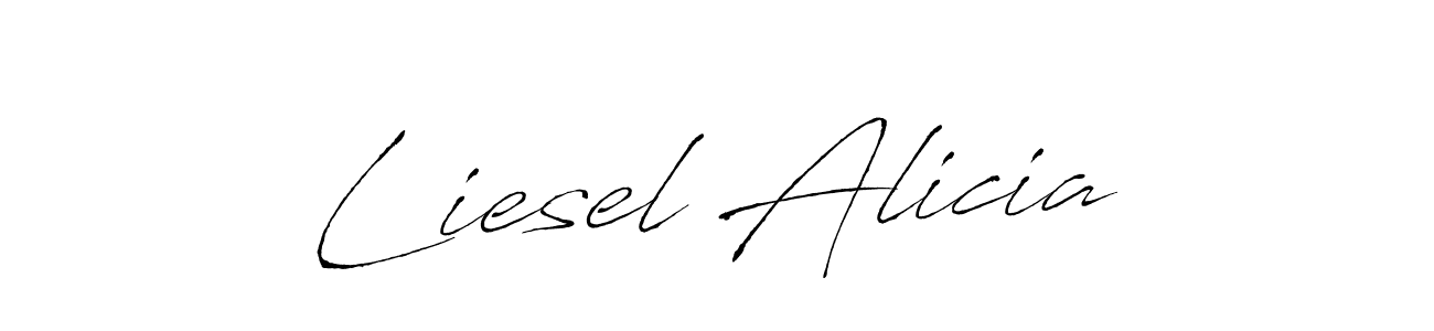 Similarly Antro_Vectra is the best handwritten signature design. Signature creator online .You can use it as an online autograph creator for name Liesel Alicia. Liesel Alicia signature style 6 images and pictures png