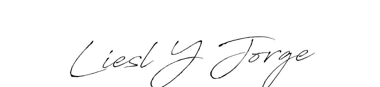 Make a short Liesl Y Jorge signature style. Manage your documents anywhere anytime using Antro_Vectra. Create and add eSignatures, submit forms, share and send files easily. Liesl Y Jorge signature style 6 images and pictures png