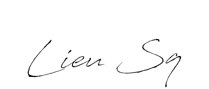 Create a beautiful signature design for name Lieu Sq. With this signature (Antro_Vectra) fonts, you can make a handwritten signature for free. Lieu Sq signature style 6 images and pictures png